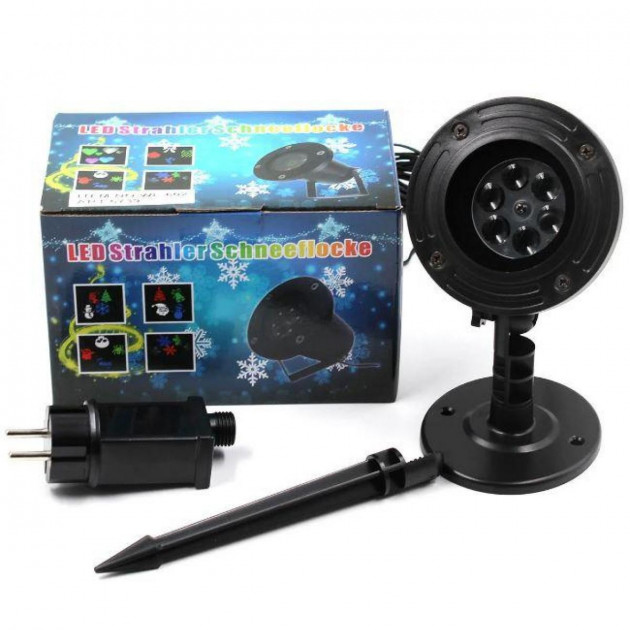 

Лазерный проектор Strahler Schneeflocke LED разноцветные движущиеся снежинки