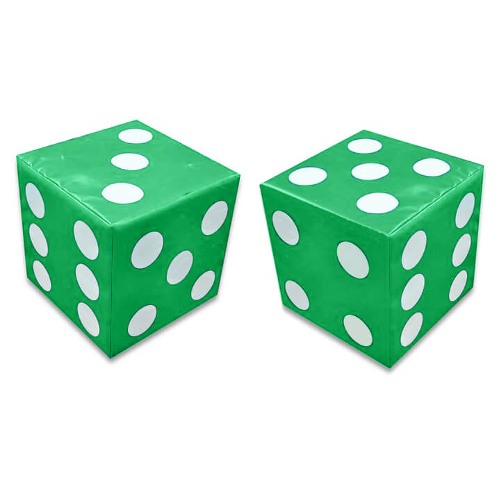 

Детский Игровой мягкий Развивающий Набор Кости из 2 мягких кубиков 30х30х30 см, для дома, игровых центров