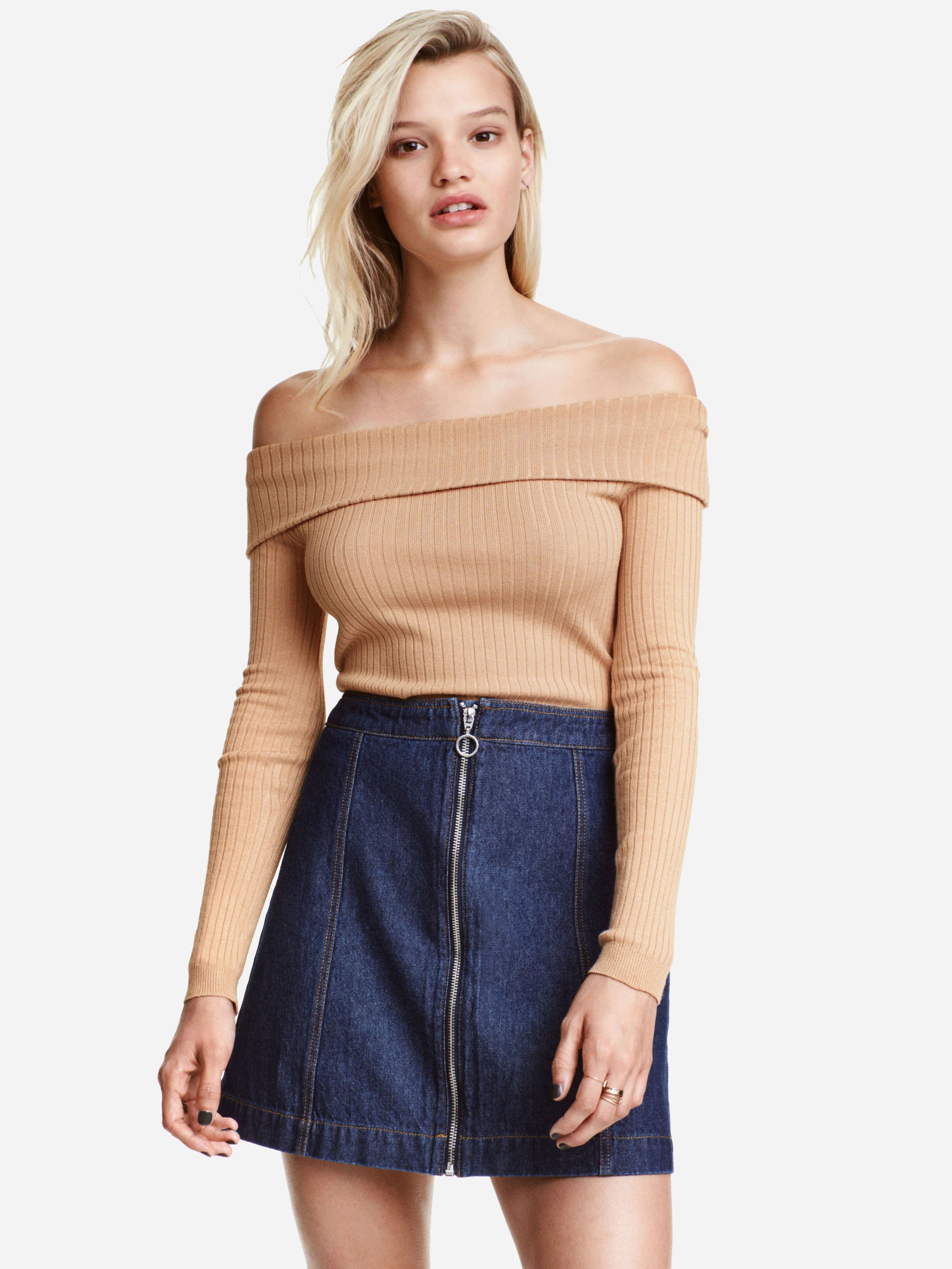 

Юбка джинсовая H&M 3987464 32 Темно-синяя