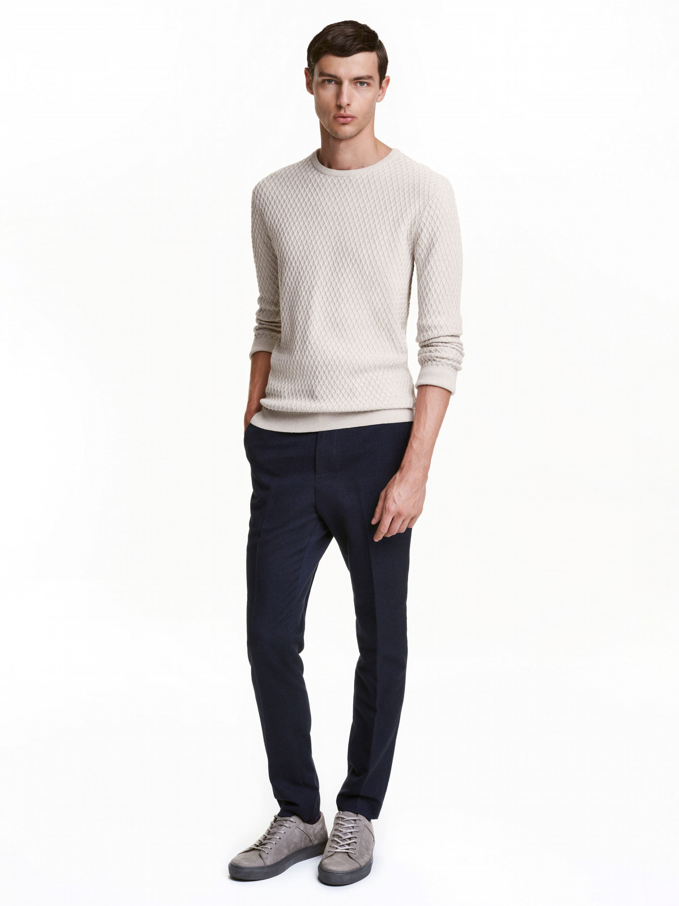 

Брюки H&M 3862644 50 Темно-синие