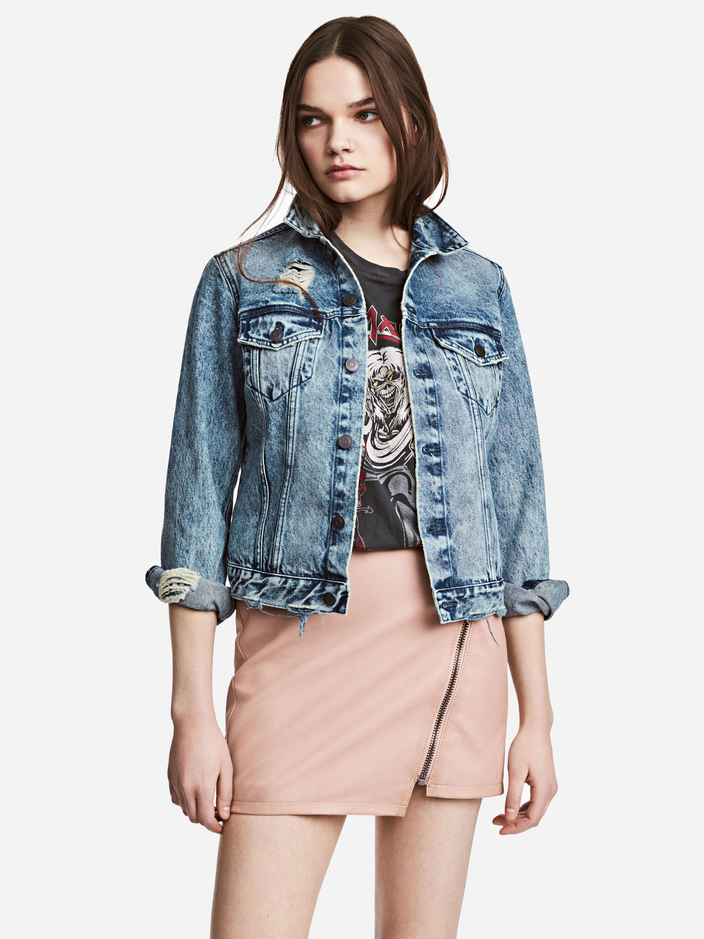 

Юбка H&M 4798245 34 Бежевая пудра