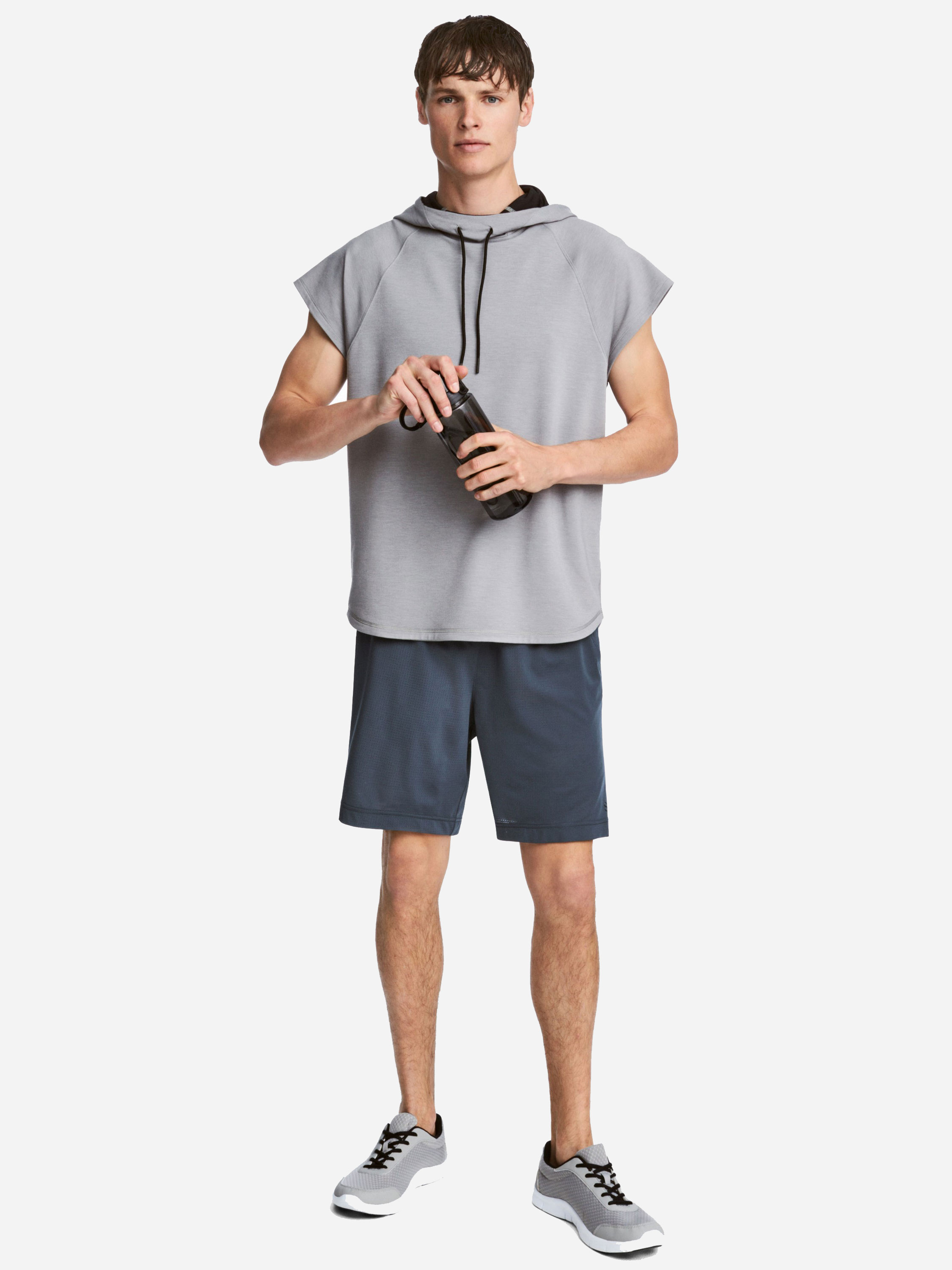 

Шорты H&M 5234046 XS Темно-серые с голубым
