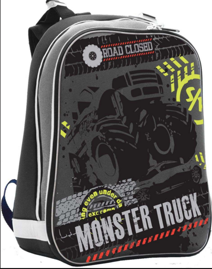 

РЮКЗАК КАРКАСНИЙ "1 ВЕРЕСНЯ" 551949 "MONSTER TRUCK" H - 12