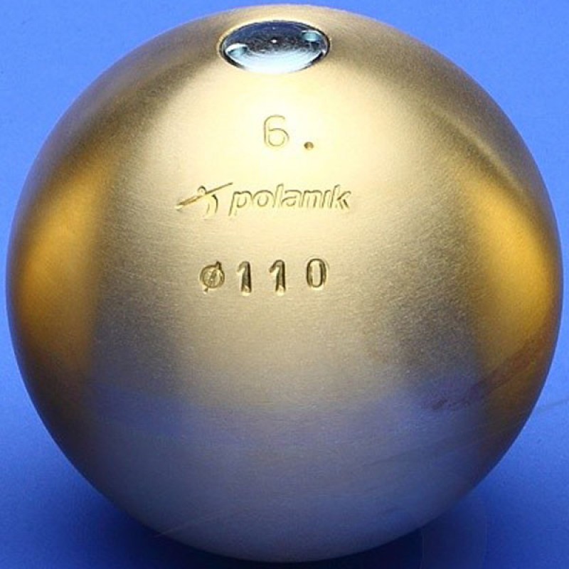 

Ядро соревновательное Polanik Brass 6 кг, код: PK-6/110-M