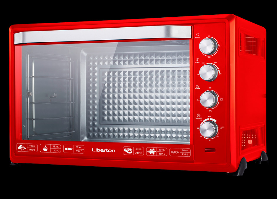 Духовка електрична Liberton LEO-1000-Red червона 2400 Вт – фото ...