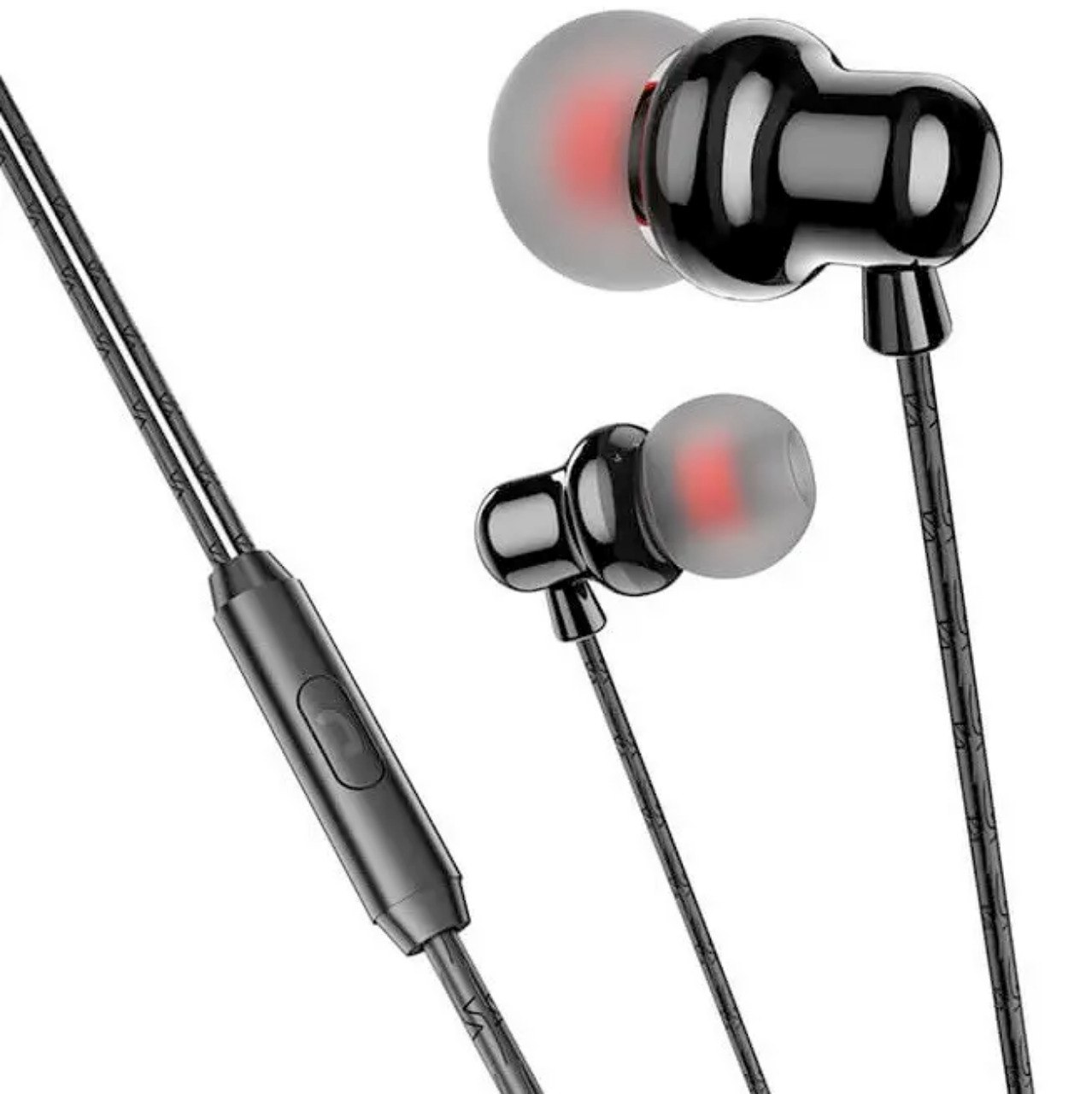 Вакуумные наушники Borofone BM65 1,2m алюминиевый корпус Черные купить ...