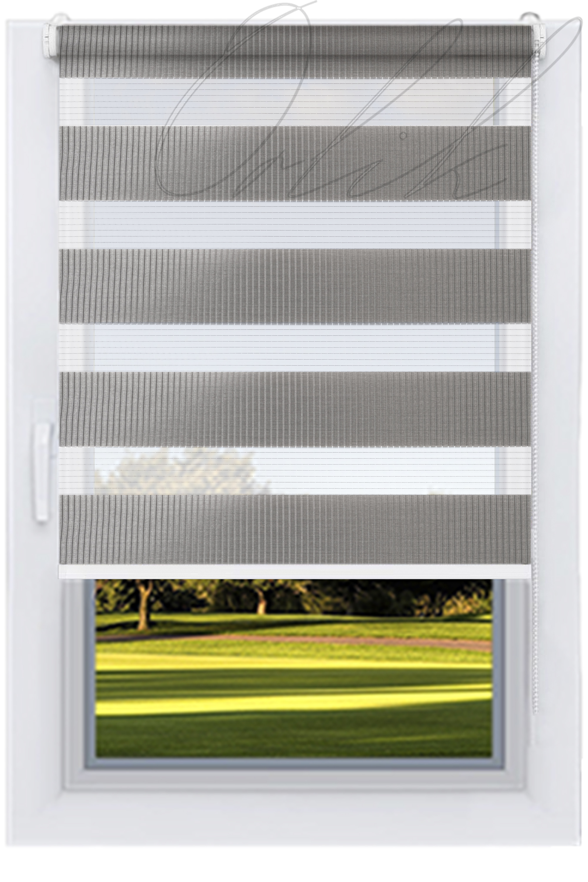 

Ролета тканевая DECOLUX 72,5х160 Серия, ZA,Стальной серый, мини 19, белый