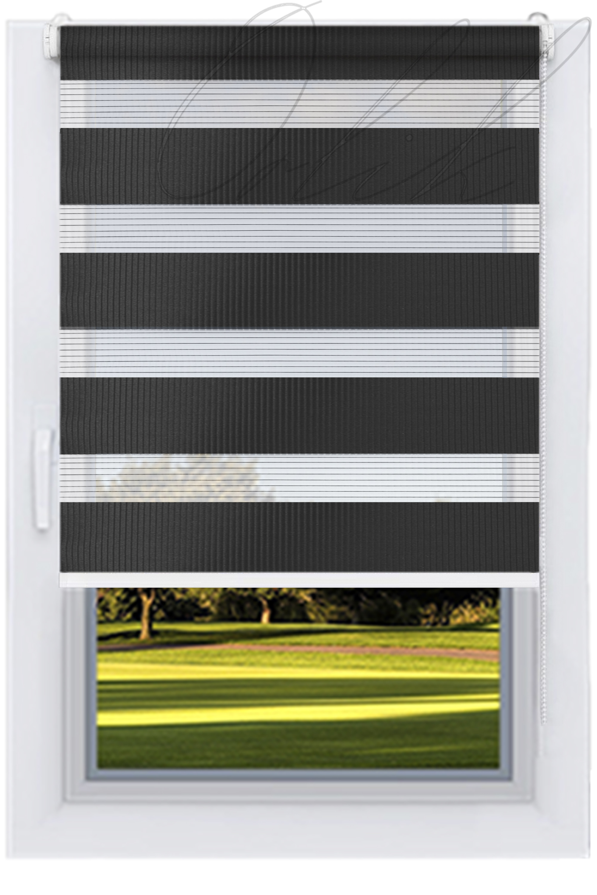 

Ролета тканевая DECOLUX 80 х 200 Серия, ZA, Пиратский черный, мини 19, белый