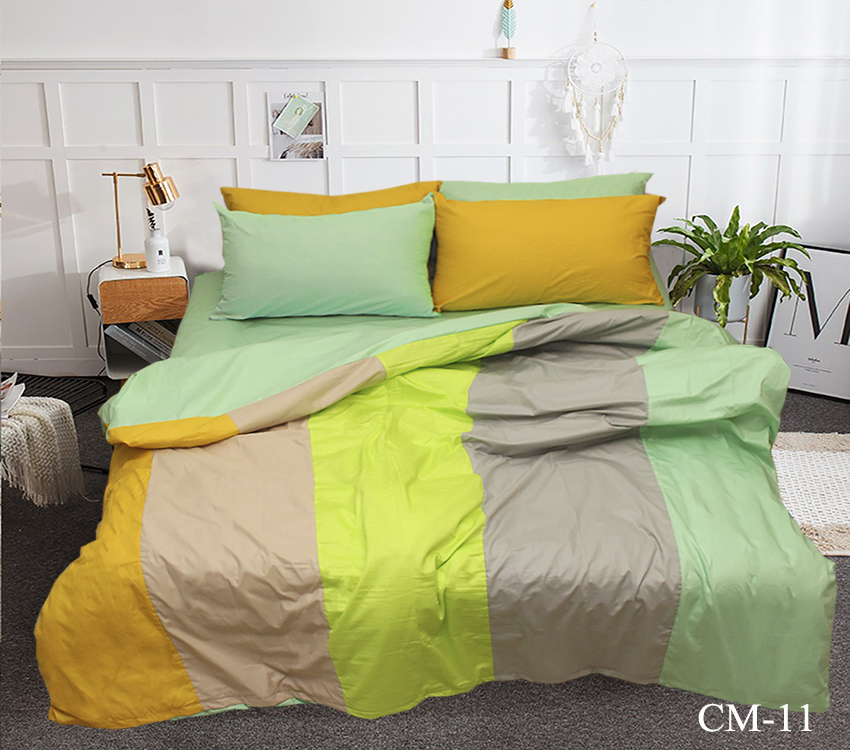 

Евро комплект постельного белья Color mix CM-11