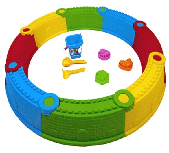 

Песочница сборная, 8 деталей, с песочным набором 01-118-1 Kinderway