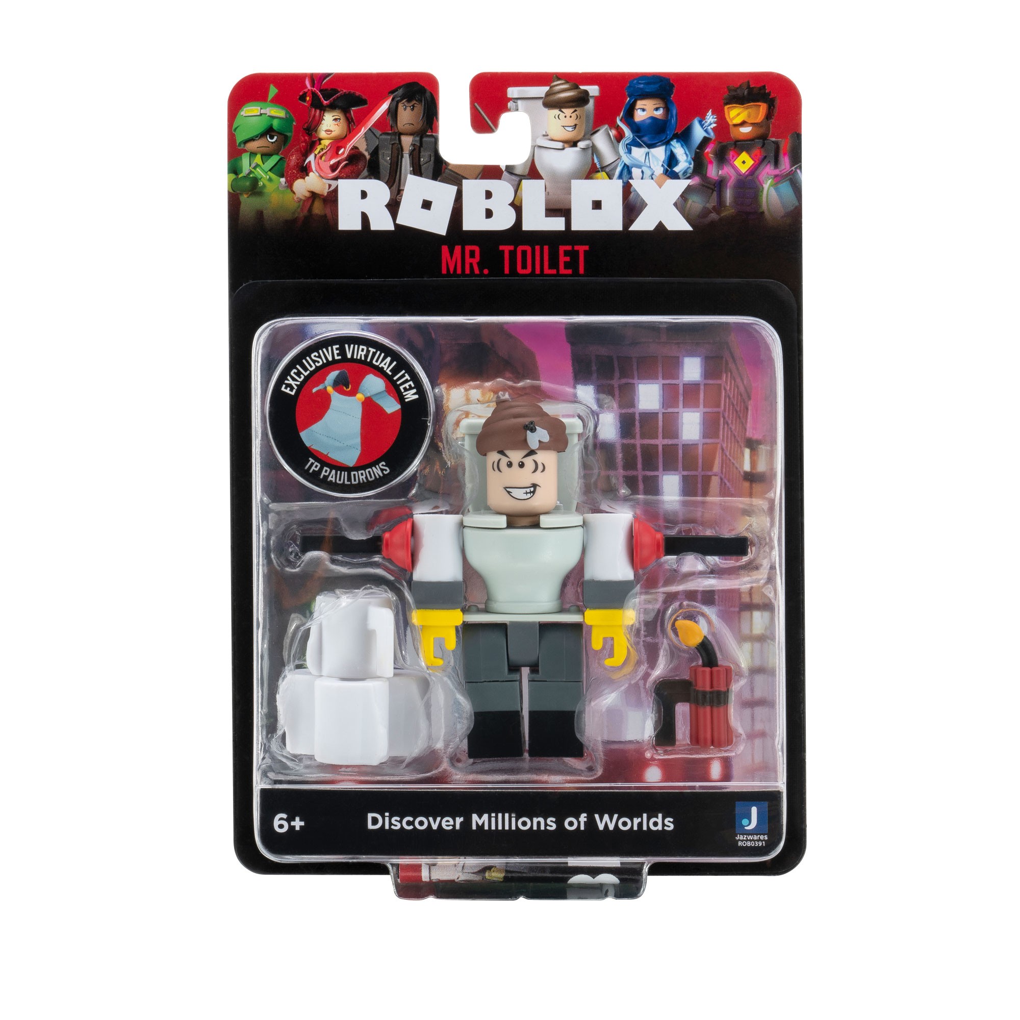 Игровая коллекционная фигурка Jazwares Roblox Core Figures Mr. Toilet W9  ROB0391 (191726385059) – фото, отзывы, характеристики в интернет-магазине  ROZETKA от продавца: WearZone | Купить в Украине: Киеве, Харькове, Днепре,  Одессе, Запорожье, Львове