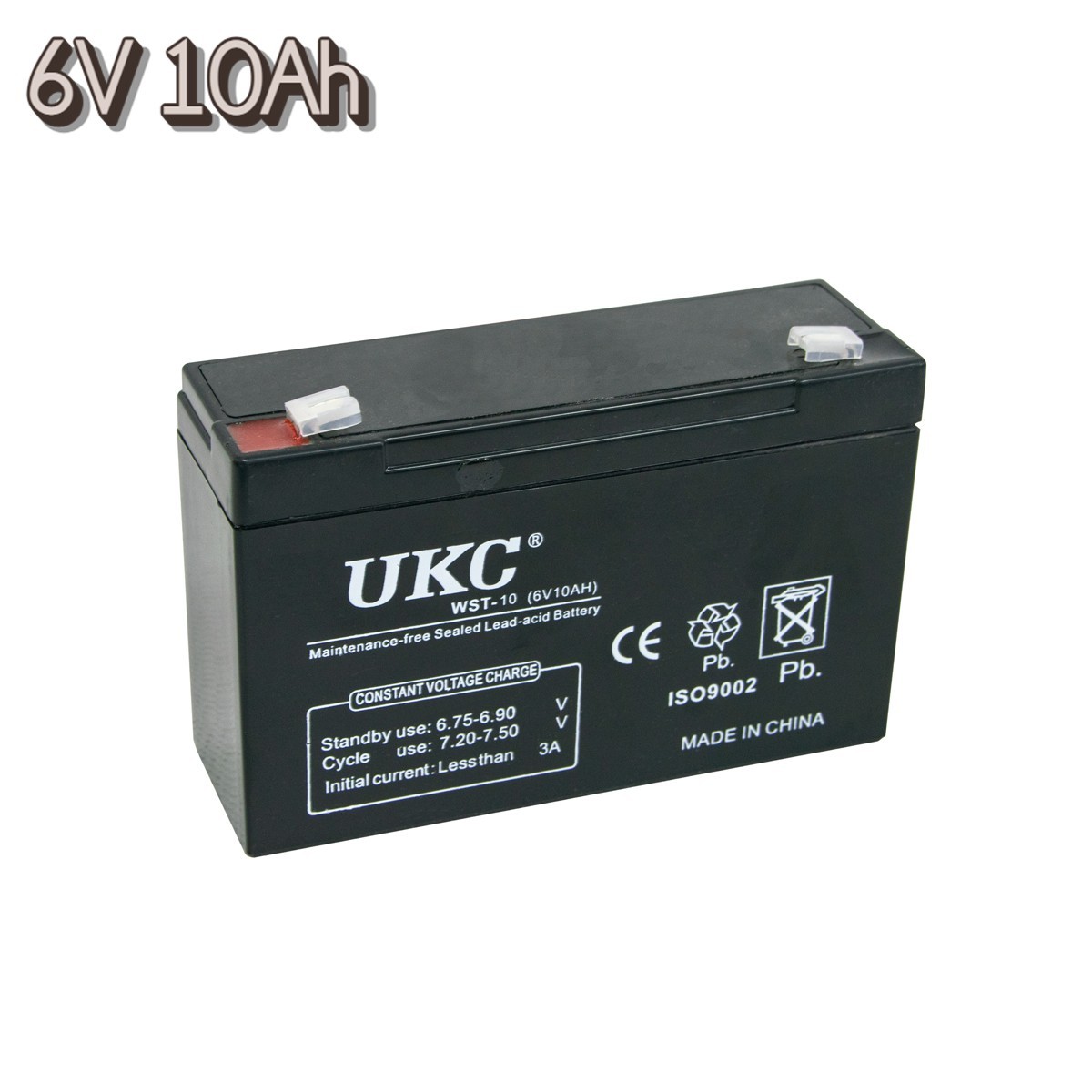 Необслуживаемый аккумулятор для бесперебойника UKC WST-10 6V 10Ah акб .