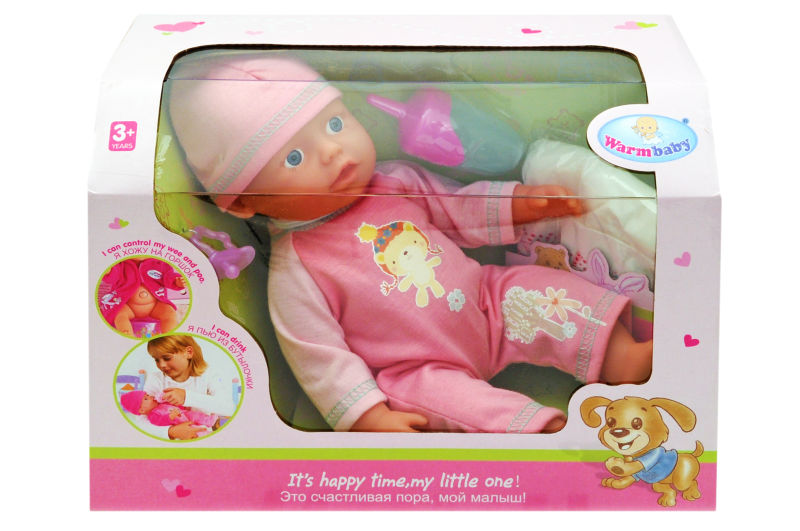 

Пупс функціональний YG Toys "BB" 29*15,6*21см рожевий WZJ020B-8