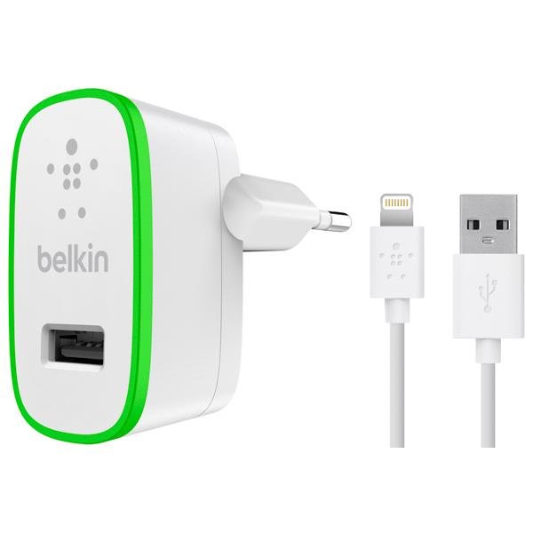 

Сетевое ЗУ Belkin Home Charger 12W USB 2.4A, Lightning 1.2m, white