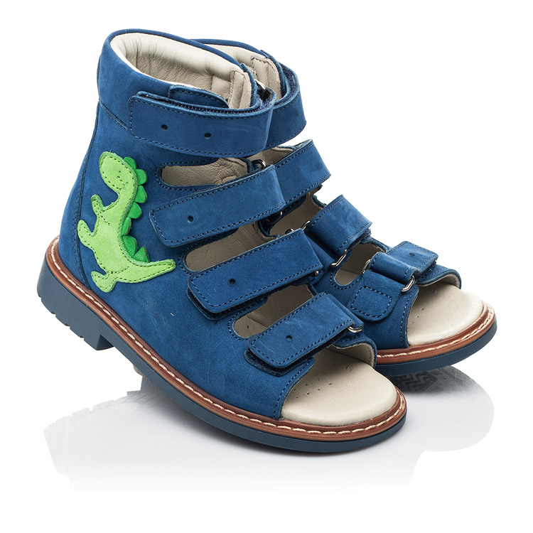 

Ортопедические босоножки (с высоким берцем) Woopy Orthopedic 18 синий (5223)