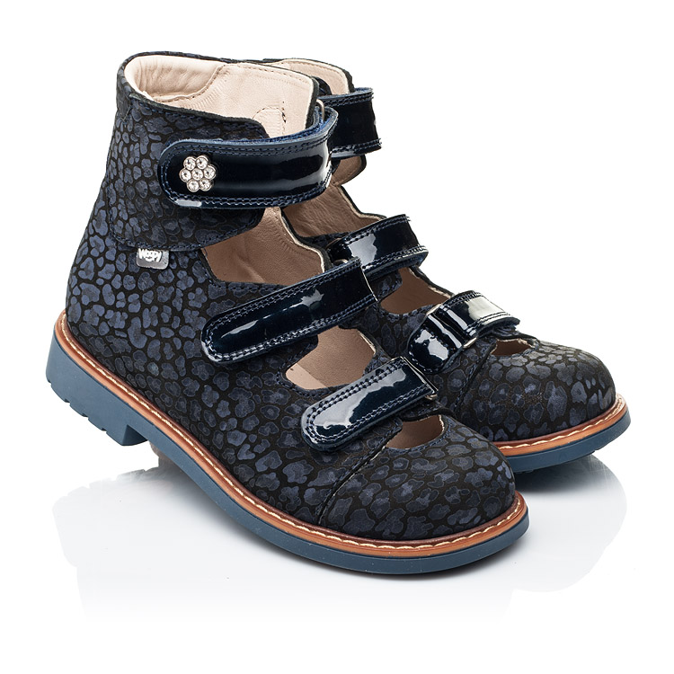 

Ортопедические туфли (с высоким берцем) Woopy Orthopedic 26 синий (7039)