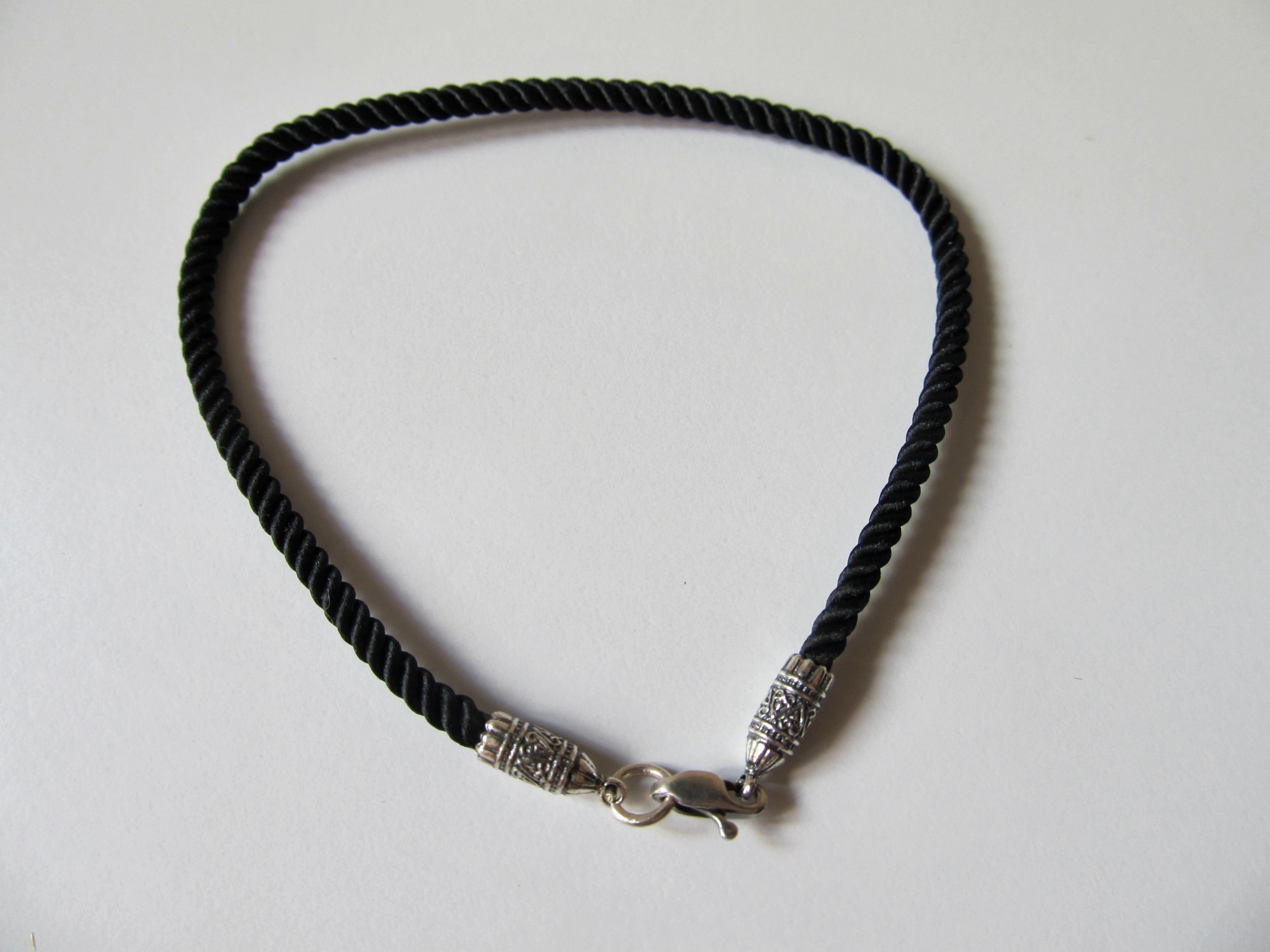 

Браслет из серебра 925° и шелка "Милан" на руку SilverArtisan 1.71304 размер 20