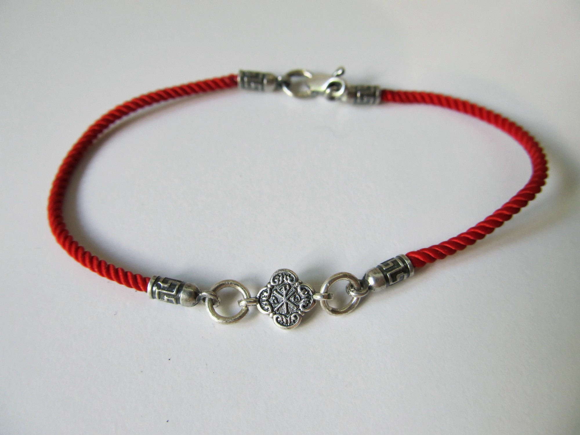 

Браслет из серебра 925° и шелка "Милан" на руку SilverArtisan 1.71264 размер 16