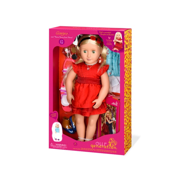

Лялька Our Generation Deluxe Джинджер з одягом та аксесуарами 46 см (BD31045Z)
