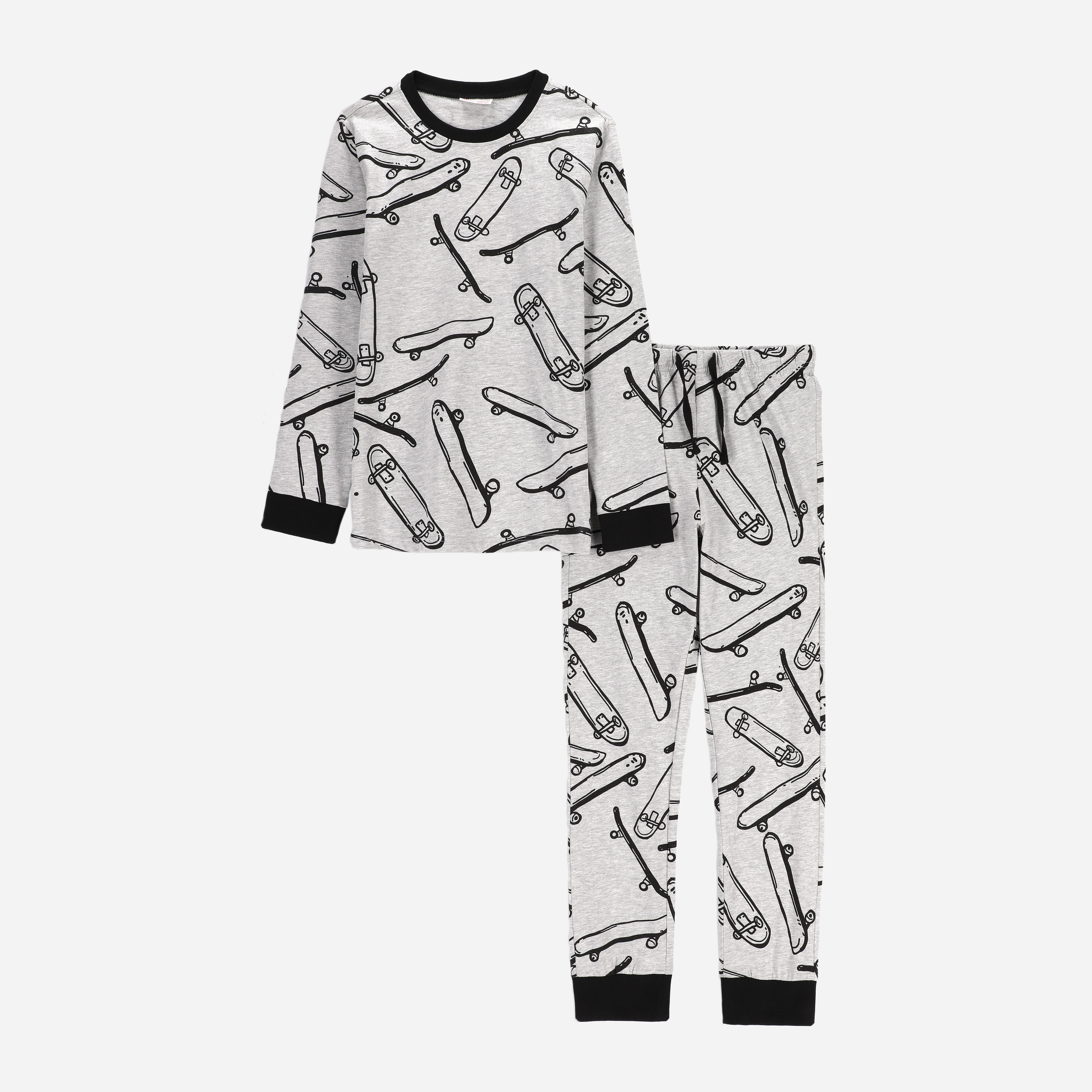 Акція на Піжама (футболка з довгими рукавами + штани) для хлопчика Coccodrillo Pyjamas ZC2448130PJS 104 см Сіра від Rozetka