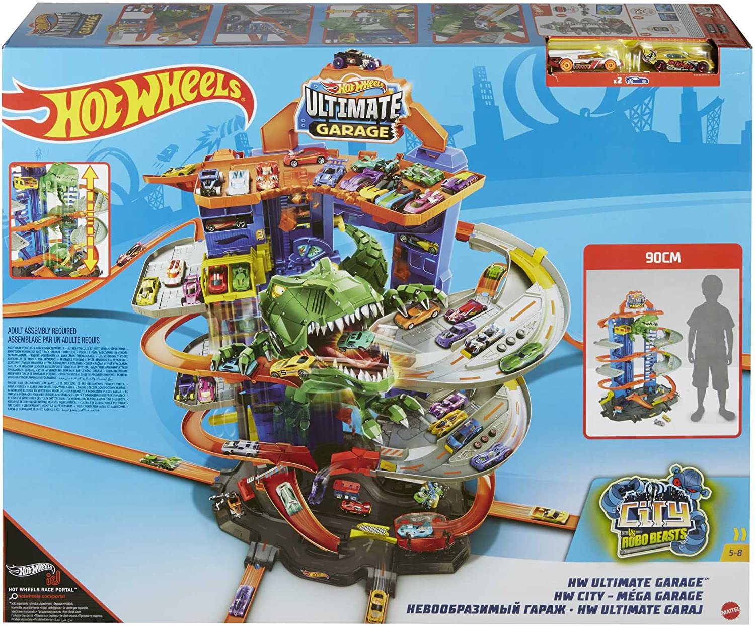 Игровой набор Легендарный гараж с динозавром Хот Вилс Hot Wheels City Robo  T-Rex Ultimate Garage (GJL14) – фото, отзывы, характеристики в  интернет-магазине ROZETKA от продавца: Вuy here | Купить в Украине: Киеве,