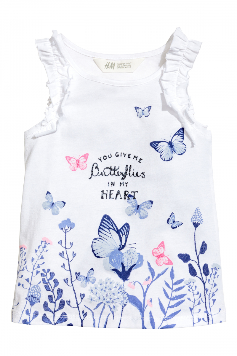 

Майка H&M 0470773003 134 СМ Белый 60680