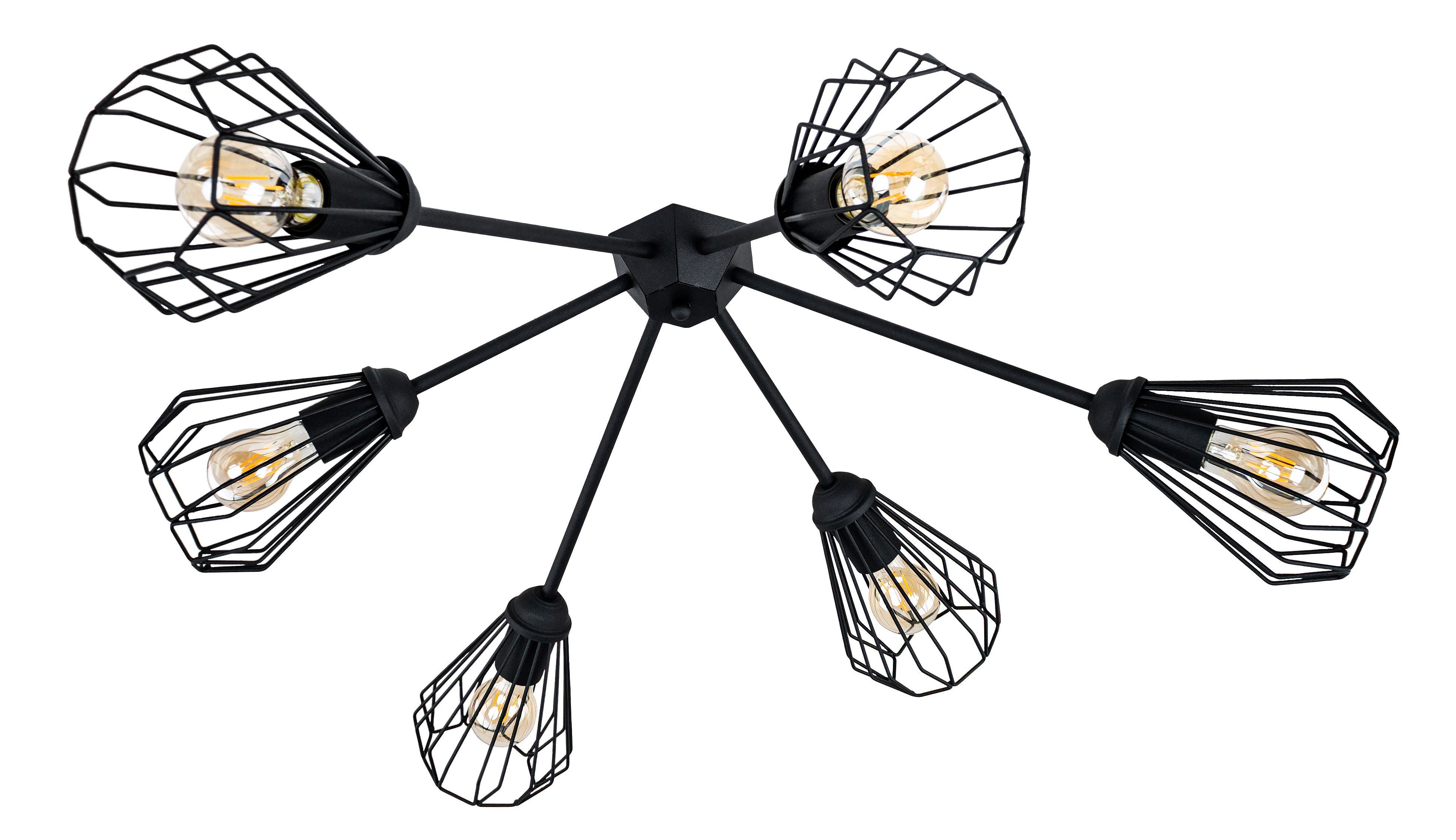 

Люстра потолочная Atma Light серии Capella Shift X-6 C380/480 Black
