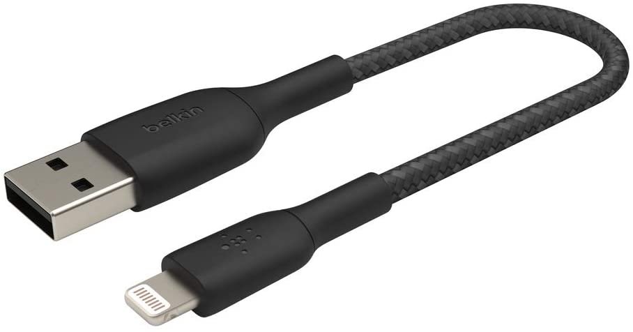 

Кабель Belkin USB-A - Lightning, BRAIDED, 0.15m, black