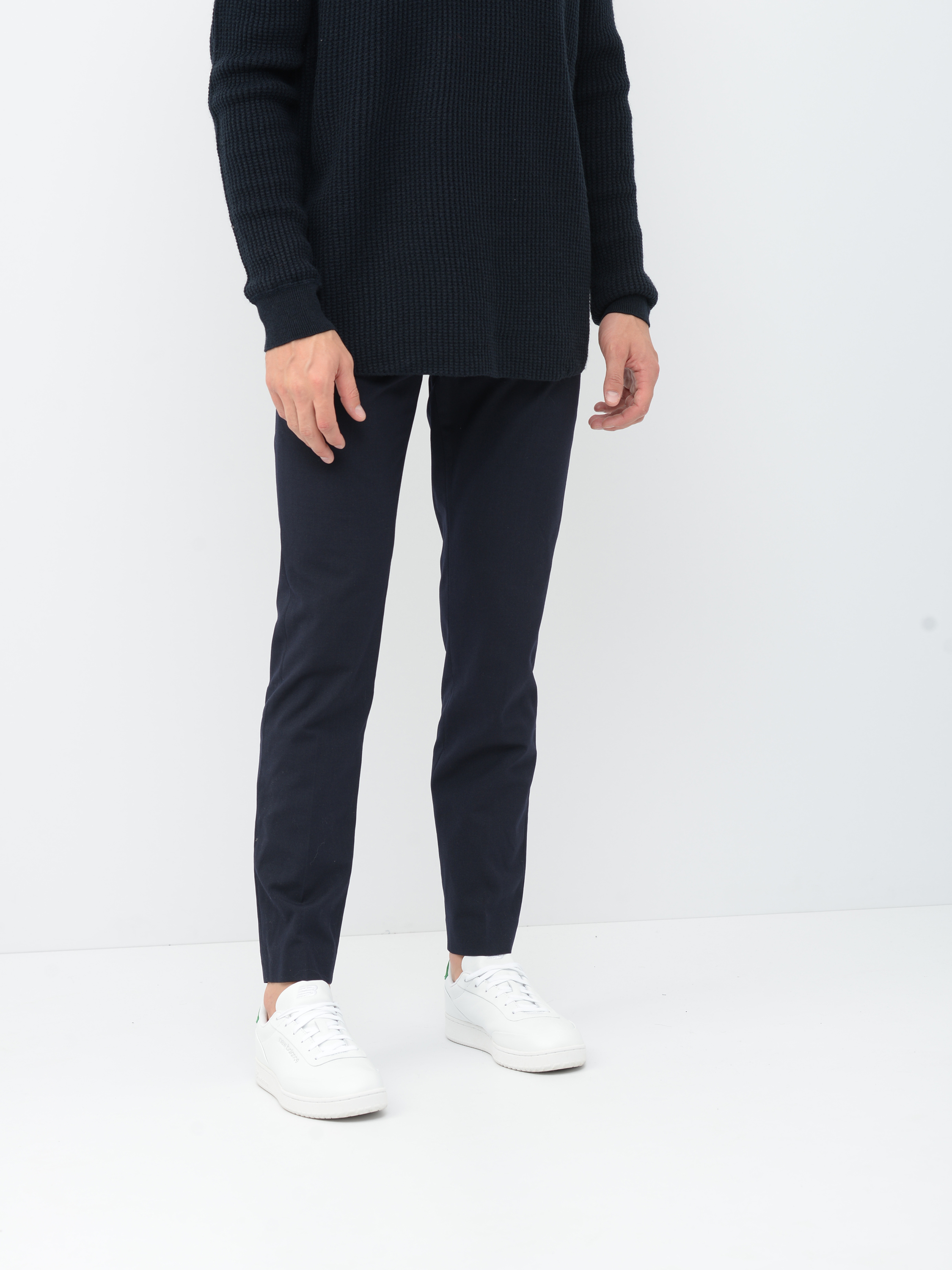 

Брюки H&M 6633220 46 Темно-синие