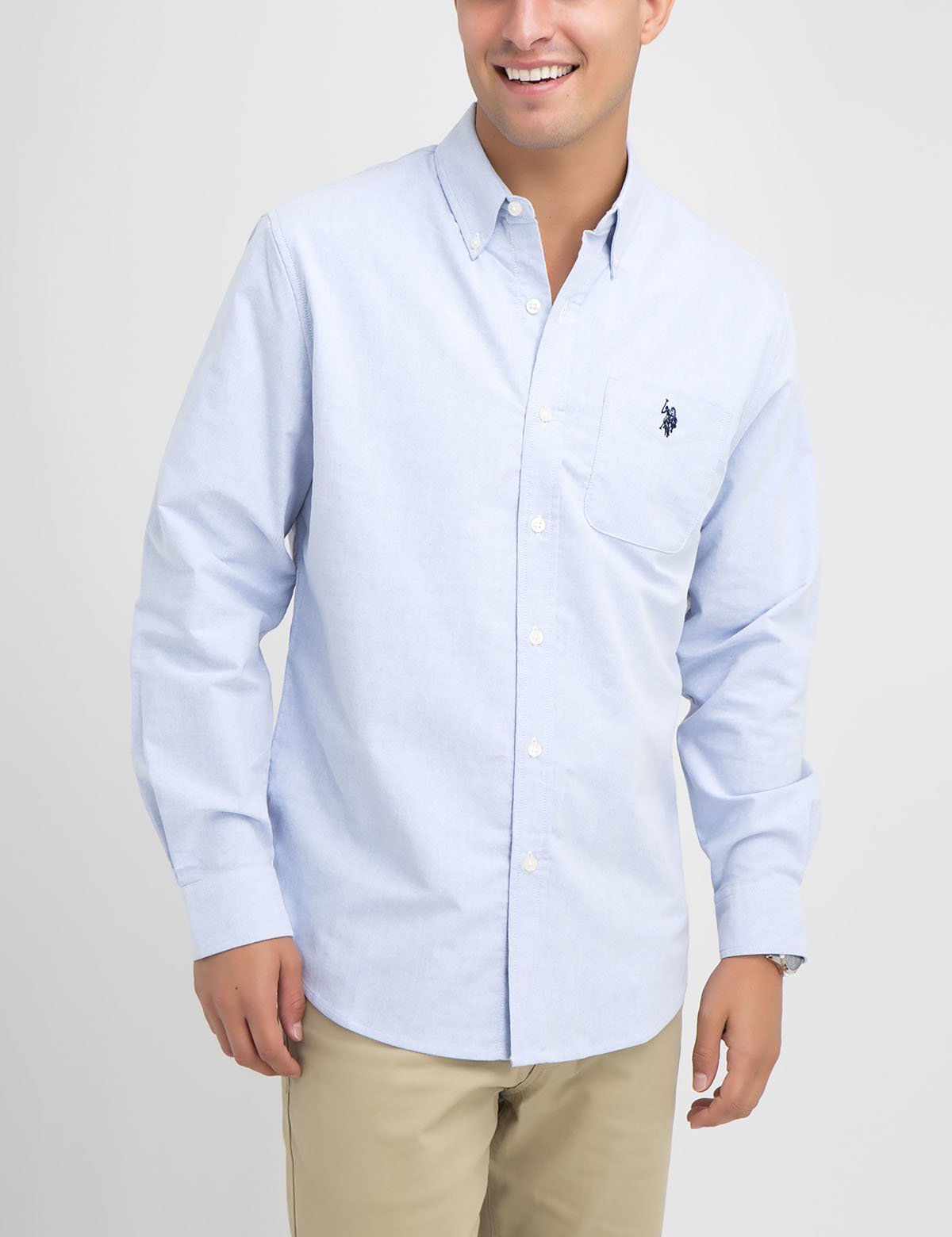 

Рубашка U.S. Polo ASSN. M Голубая 07701414