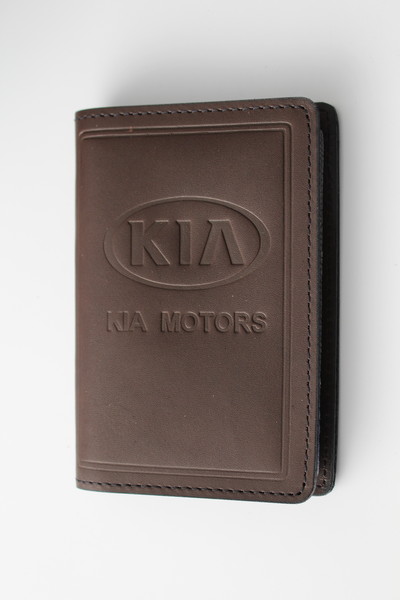 

Кожаная обложка для прав Image-D с логотипом Kia коричневая 5062
