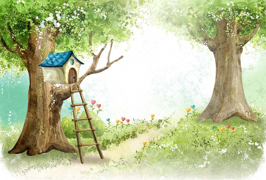 

Фотообои WS Wallpaper Дом на дереве 392*270 (31313) Флора