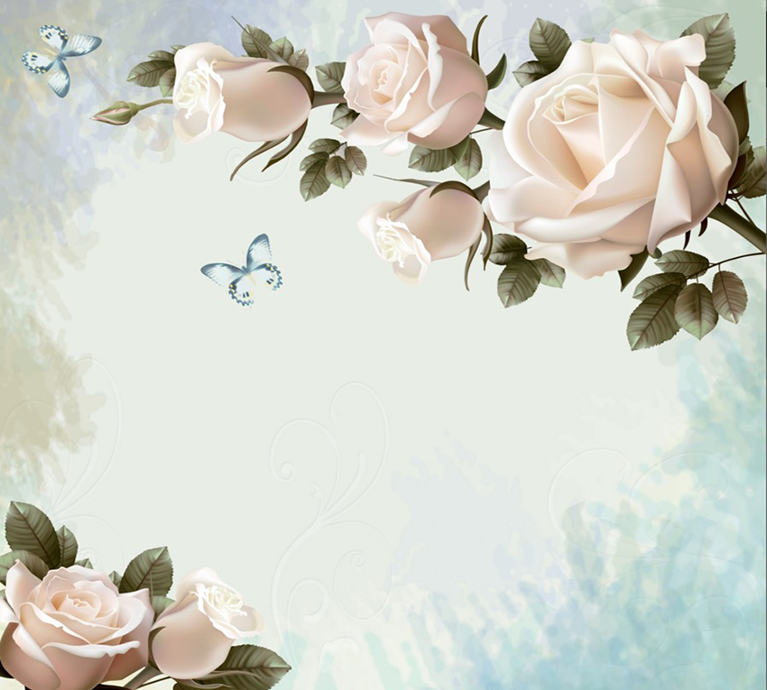 

Фотообои WS Wallpaper 3D розы 294*270 (31295) Флора