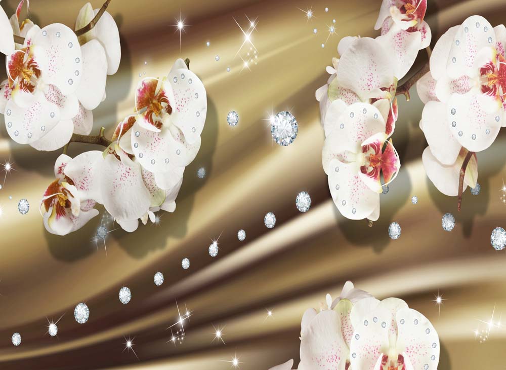 

Фотообои WS Wallpaper Цветы на стене 392*270 (31328) Флора