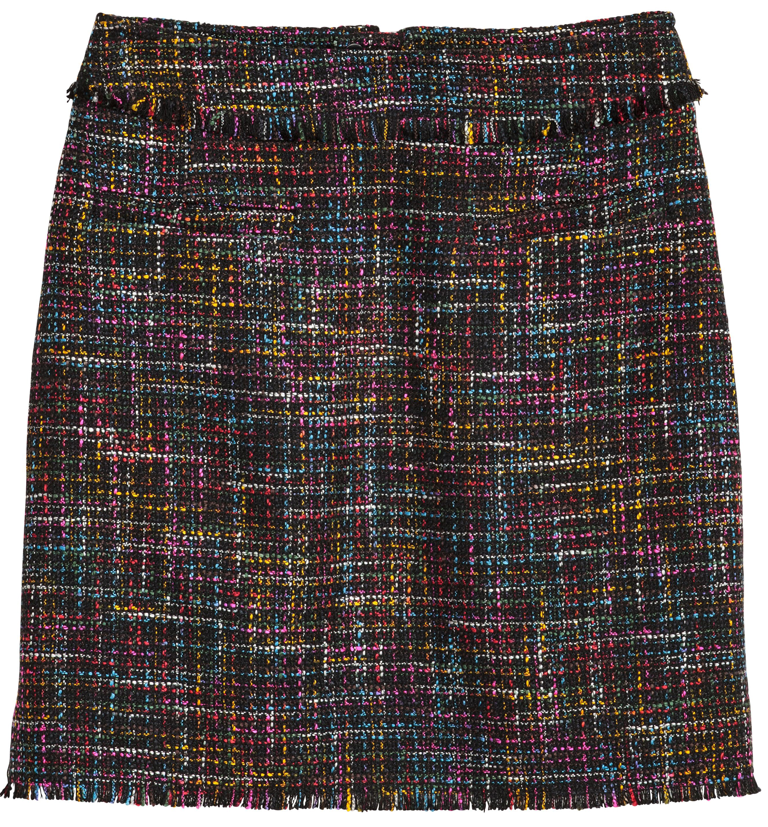 

Юбка H&M 05340216 38 Черная с разноцветным