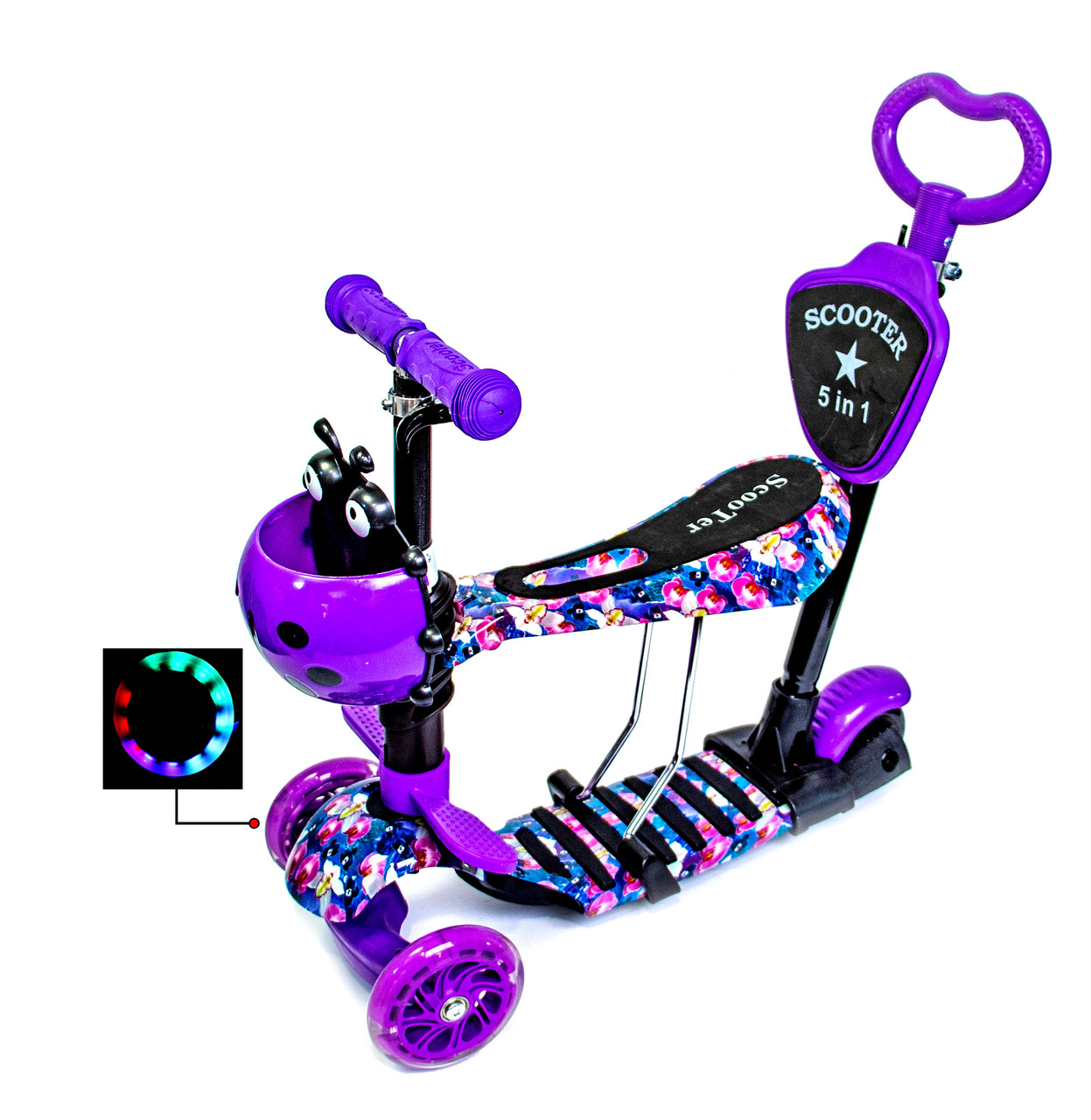

Самокат Best Scooter 5 в 1 с рисунком Орхидея (odsd-287)