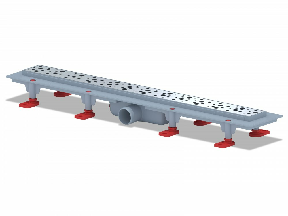 

Трап линейный ANI Plast TLQ1385G "Бриз" с нержавеющей решеткой 835х49