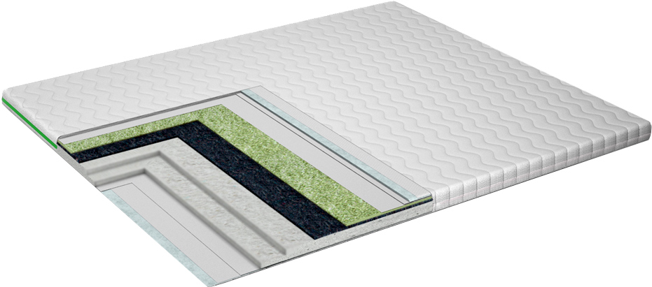 

Тонкий матрас-топпер Green Streem Tea 150х190 см (02022020-42-07)