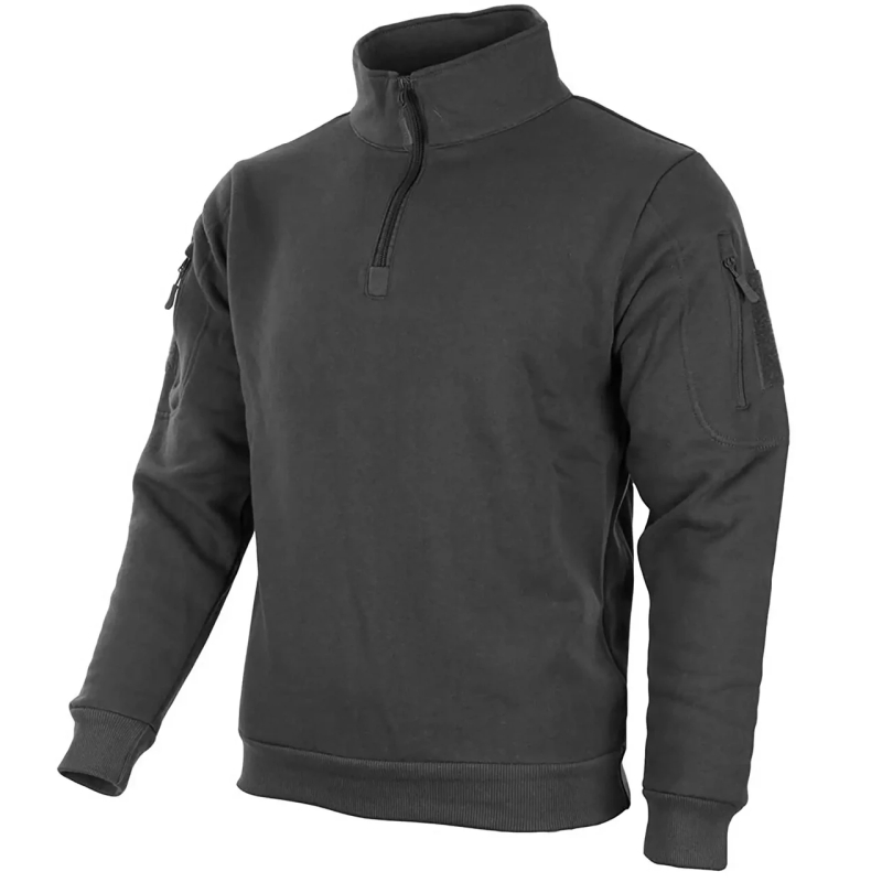 Кофта тактическая MIL-TEC Tactical Sweatshirt Толстовка Tactical BLACK ...