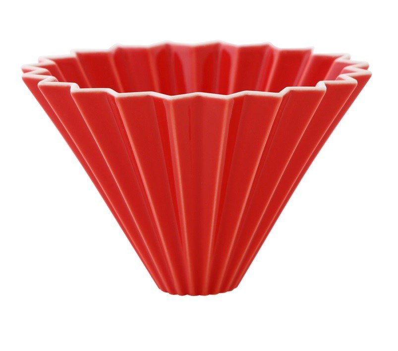 

Пуровер керамічний Origami Dripper M Red