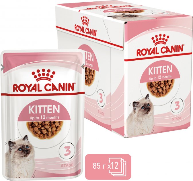 Влажный корм для кошек Royal Canin FHN WET KITTEN INST 85 г х 12 шт (в ...