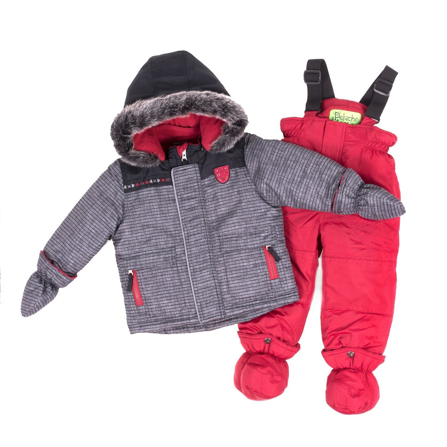

Комплект зимний Peluche&Tartine F18M11BG Серый 1 год 80 см (F18M11BG-Stone/DeepRed-12m)