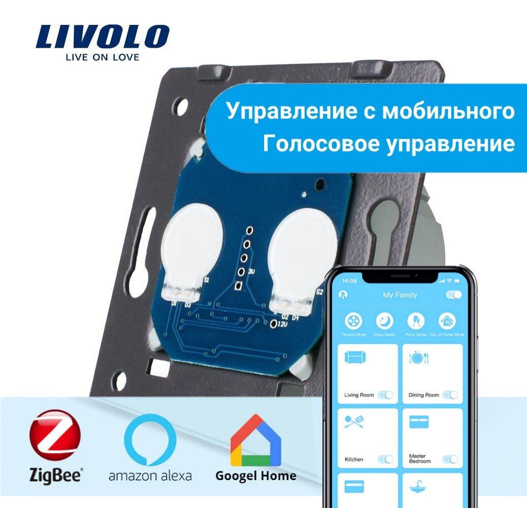 Умный механизм сенсорный ZigBee выключатель 2 сенсора Livolo (VL-C702Z) –  фото, отзывы, характеристики в интернет-магазине ROZETKA от продавца: ANKO  | Купить в Украине: Киеве, Харькове, Днепре, Одессе, Запорожье, Львове