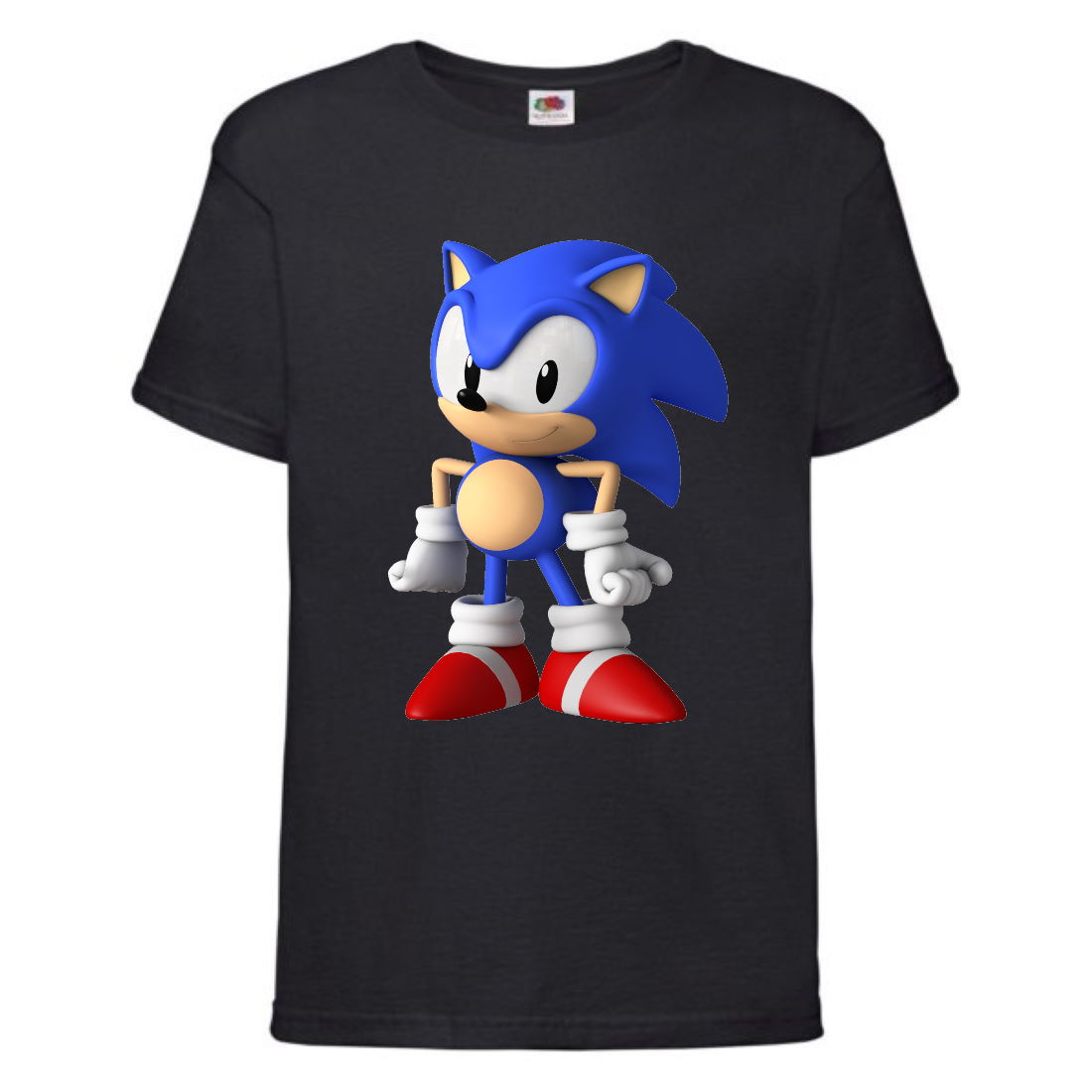 

Футболка детская Соник стоит (SONIC) черная (snc blc-06) 104 см