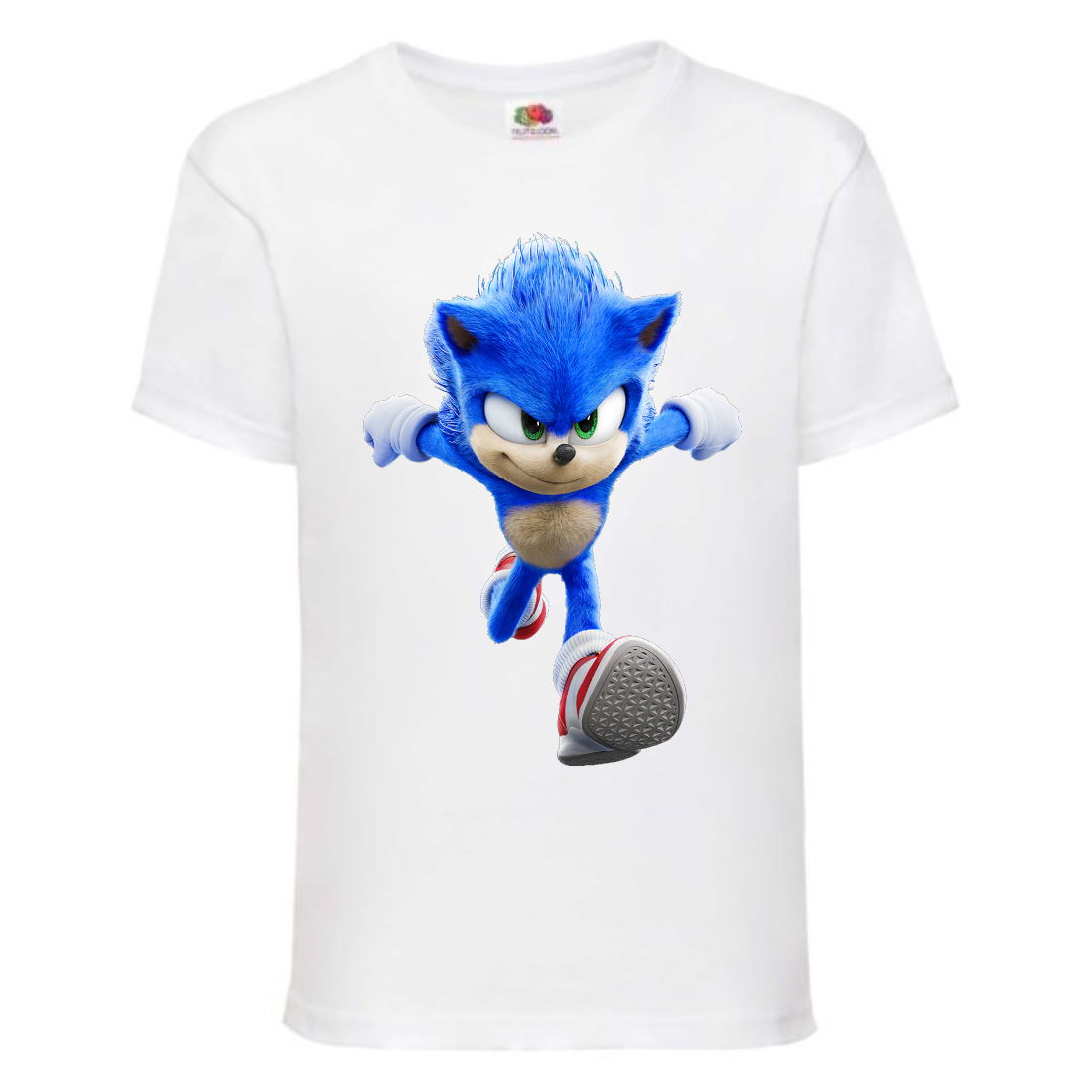 

Футболка детская Соник кроха бежит (SONIC) белая (snc wh-8) 104 см