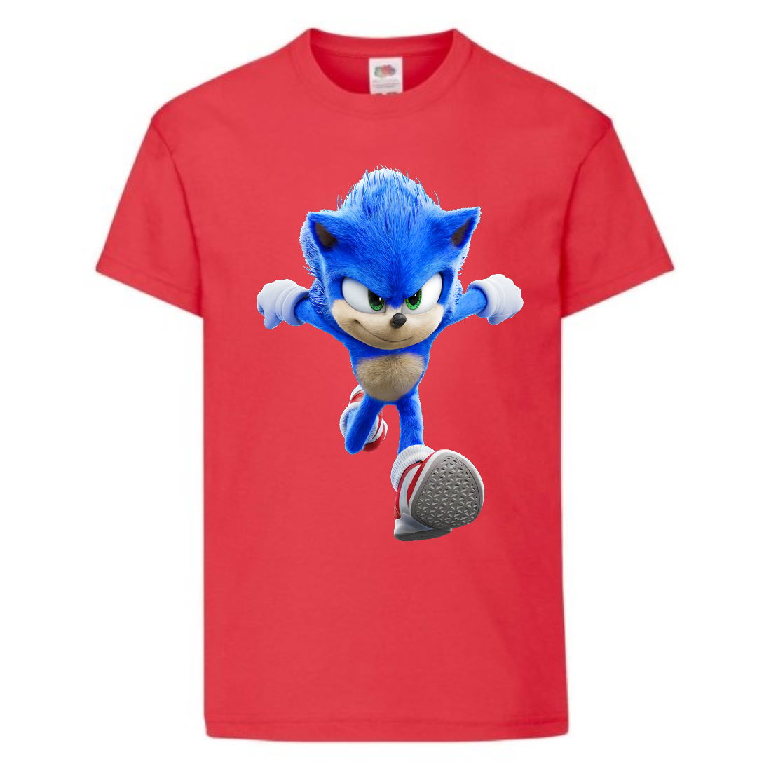 

Футболка детская Соник кроха бежит (SONIC) красная (snc rd-8) 104 см
