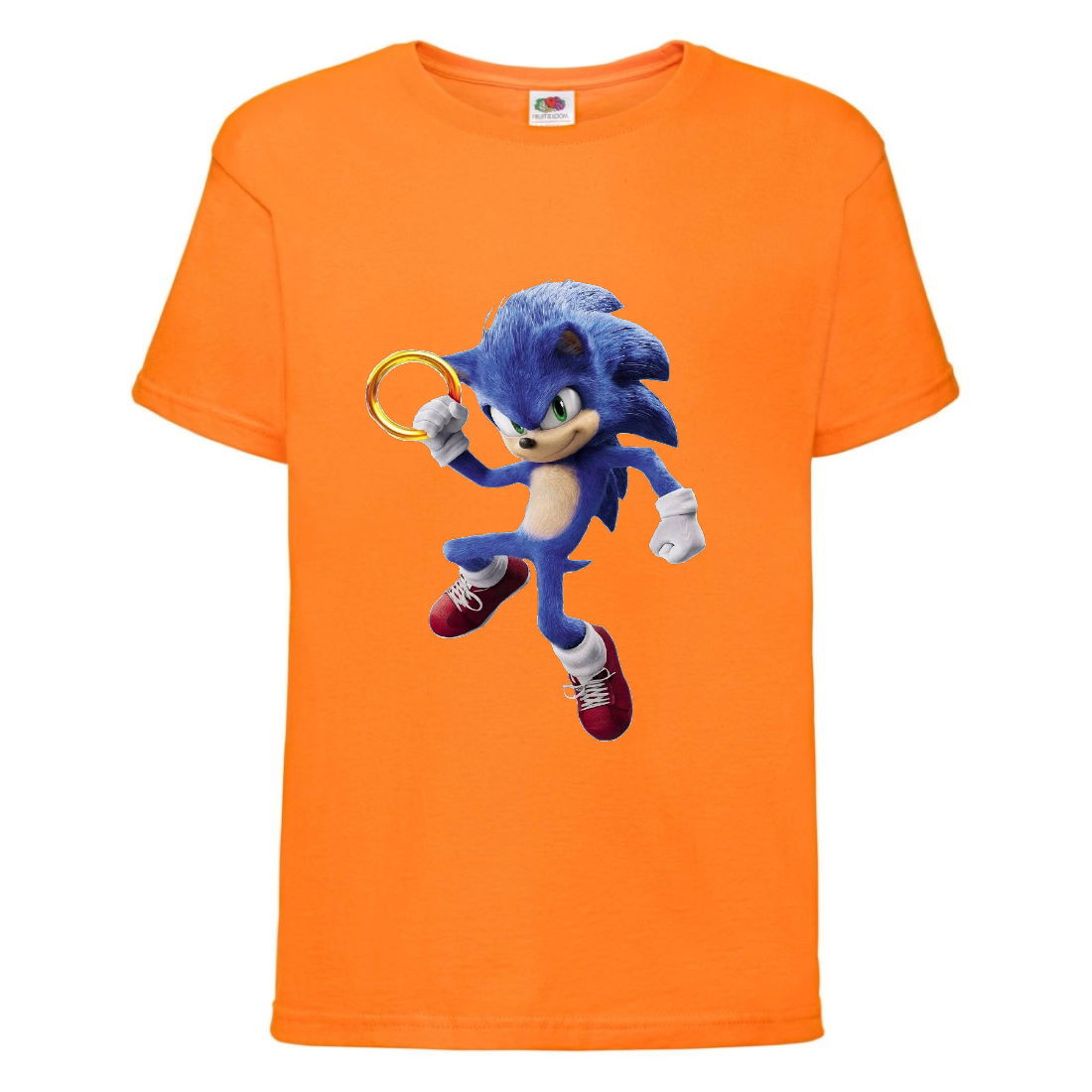 

Футболка детская Соник с кольцом (SONIC) оранжевая (snc or-5) 104 см