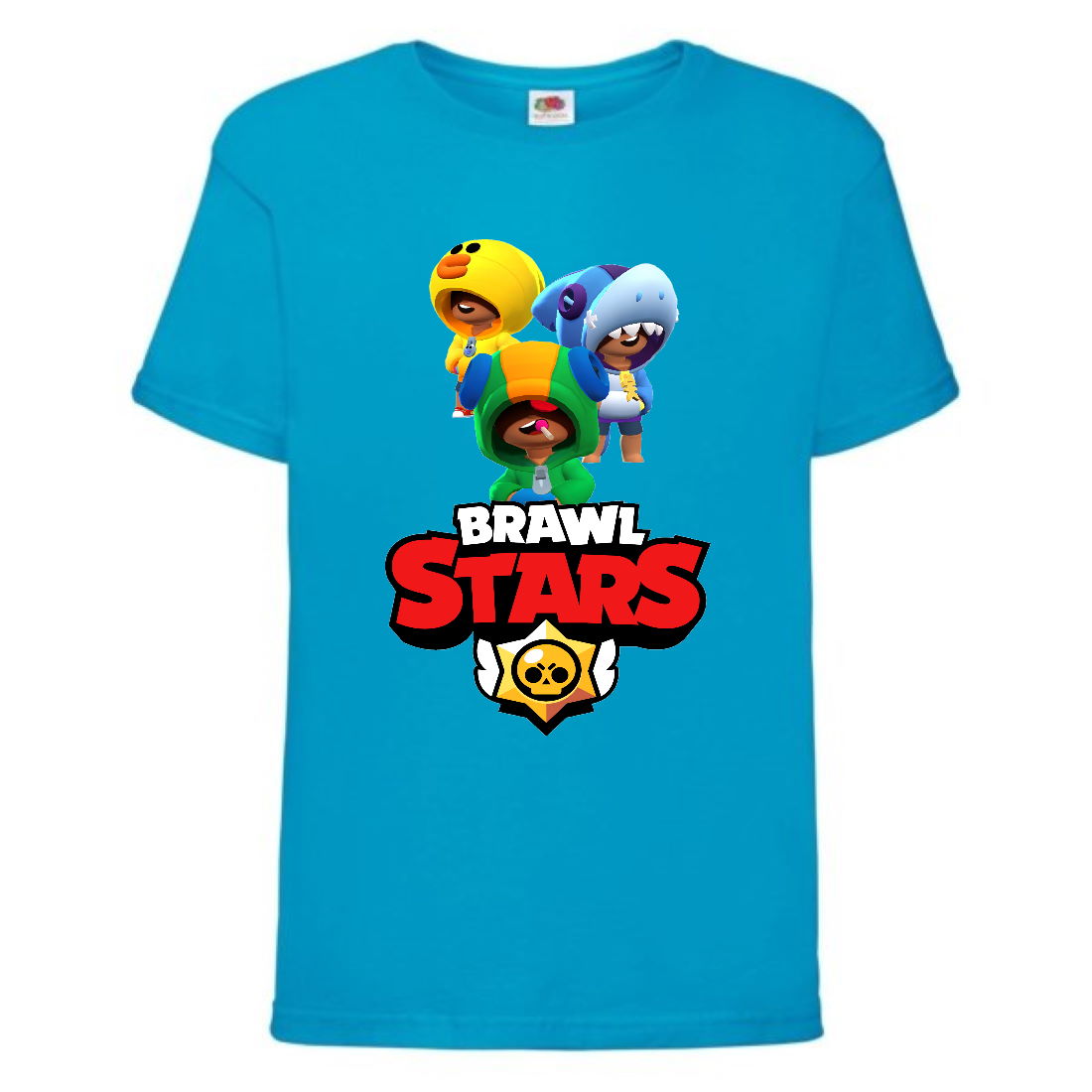

Футболка детская Бравл Старс Три Лиона (Brawl Stars 3 Lion) голубая (BS blu-6) 152 см