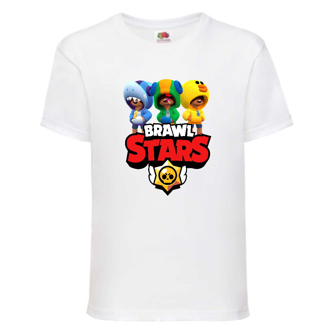 

Футболка детская Бравл Старс Все Герои (Brawl Stars All-Hero) белая 164 см
