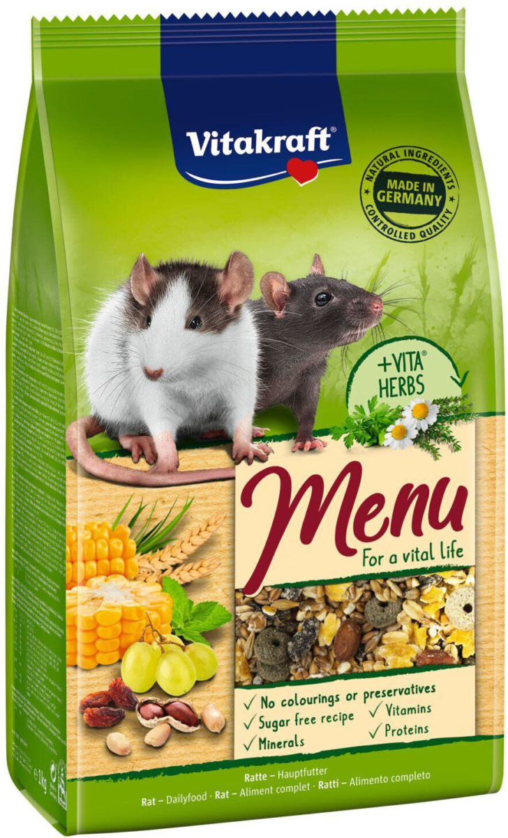Корм для крыс Vitakraft Menu 800 г (4008239249586) от продавца: BZR-ZOO ...